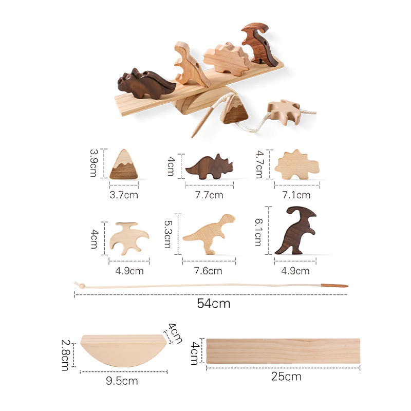 Montessori Wooden Balancing Toy - Stacking Animals