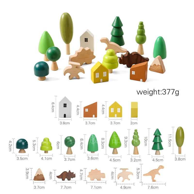 Montessori Wooden Balancing Toy - Stacking Animals