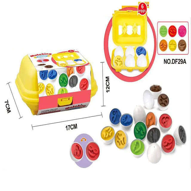 Juguete educativo Smart Egg Baby: juegos y clasificador de formas, juguetes Montessori para niños de 2, 3 y 4 años