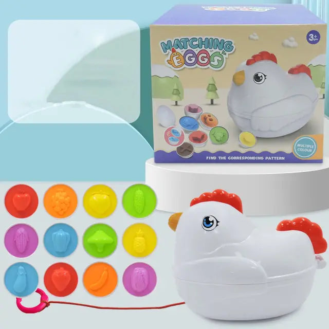 Juguete educativo Smart Egg Baby: juegos y clasificador de formas, juguetes Montessori para niños de 2, 3 y 4 años